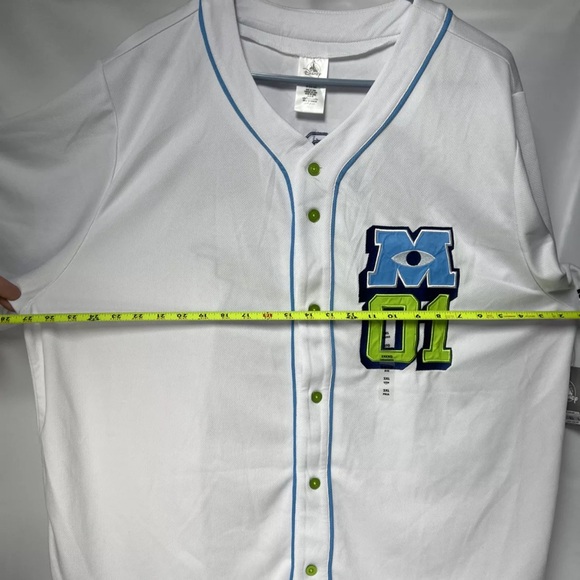 Disney Parks Monsters Inc Mike Wazowski Baseball Jersey Adult  2XL - Picture 2 of 9